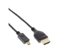 InLine Cavo micro HDMI Super Slim A/D Ethernet, 4K2K 1,8m Premium 17502D