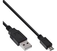 InLine® - Cavo Micro USB 2.0, da USB A Maschio a Micro B, 1 m, Colore: Nero