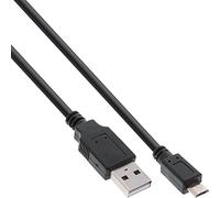 InLine® - Cavo micro USB 2.0, per ricarica rapida, spina USB-A su spina Micro-B, 1,8 m, colore: Nero