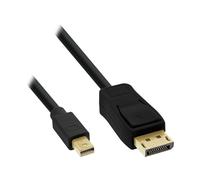 InLine Cavo Mini DisplayPort a DisplayPort 17131S 1 m, nero, contatti placcati in oro