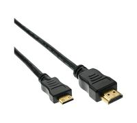 InLine Cavo Mini HDMI -High Speed A/C 5m 3D dorato nero M-M 17455P