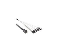 InLine Cavo Mini SAS HD, SFF-8643 maschio/ 4x SATA L-Form 7pin maschio, con Side