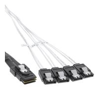 InLine Cavo Mini SAS, SFF-8087 a 4x SATA, 0,75m, configurazione 1:1, OCR,