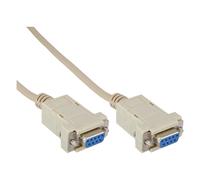 InLine Cavo Nullmodem Sub-D 9/9pin F-F beige pressofuso 10m 10 m 9-pole 12226C