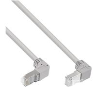 InLine® Cavo patch angolato su/giù, S/FTP (PiMf), Cat.6, PVC, rame, grigio,2,67m