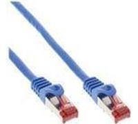 InLine - Cavo patch - Da RJ-45 (M) a RJ-45 (M) - 10 m - SFTP PiMF - CAT 6 - sagomato senza gancio flessibile - Blu (confezione