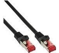 InLine - Cavo patch - Da RJ-45 (M) a RJ-45 (M) - 10 m - SFTP PiMF - CAT 6 - sagomato senza gancio flessibile - Nero (confezione