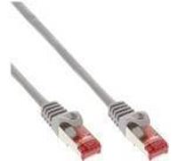 InLine - Cavo patch - Da RJ-45 (M) a RJ-45 (M) - 15 m - SFTP PiMF - CAT 6 - Sagomato senza gancio intrecciato - Grigio (confezi