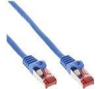 InLine - Cavo patch - Da RJ-45 (M) a RJ-45 (M) - 20 m - SFTP PiMF - CAT 6 - sagomato senza gancio flessibile - Blu (confezione