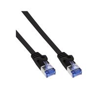InLine Cavo Patch Lan piatto U/FTP Cat.6A nero 10m Cable flat U/FTP 71800S