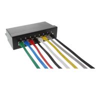 InLine Cavo patch Lan piatto U/UTP Cat.6 nero 5m 5 m Rj-45 Filo di rame 71605S