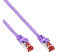 InLine Cavo patch Lan, S/FTP (PiMf), Cat.6, 250 MHz, PVC, CU, viola, 1m