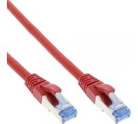 InLine 23446 Cavo Patch Lan, S/Ftp, Cat.6A, 500Mhz, Guaina Halogenfree, 2 m, Rosso