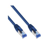 InLine Cavo patch LAN 20398 - S/FTP Cat.6A 500 MHz guaina halogenfree 7,5 m blu