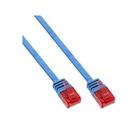 InLine 21090 Cavo Patch Lan Piatto, U/Utp, Cat.6, 10 m, Blu