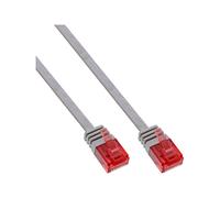 InLine Cavo patch Lan Slim U/UTP Cat.6 grigio 10m Rete CAT 6 UTP 10 m 71600