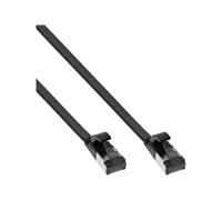 InLine Cavo patch Patch piatto U/FTP TPE Cat.8.1 senza alogeni nero 75807S