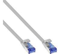 InLine® Cavo patch piatto, U/FTP, Cat.6A, TPE senza alogeni, grigio, 0,25 m