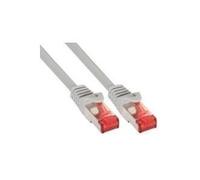 Inline - cavo patch - RJ -45 (m) a rj -45 (m) - 25 cm - cavo SSTP - gatto 6 - alogeno -free, sagome - grigio NEW