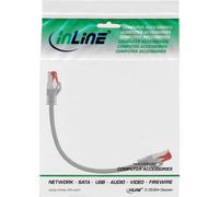 Inline - cavo patch - rj -45 (m) a rj -45 (m) - 25 cm - SFTP, PIMF - Cat 6 - Aboased, senza gancio - grigio NEW