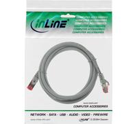 Inline - cavo patch - rj -45 (m) - rj -45 (m) - 3,0m - cavo SSTP - Cat 6 - Pressato, alogeno -gratuito - grigio (76903) NEW
