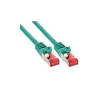 InLine® Cavo patch , S/FTP (PiMf), Cat.6, 250MHz, PVC, rame, verde, 0,25m