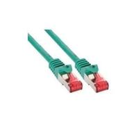 InLine® Cavo patch , S/FTP (PiMf), Cat.6, senza alogeni, rame, verde, 0,3 m