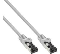InLine® Cavo patch S/FTP (PiMf), Cat.8.1, 2000 MHz, senza alogeni, rame, grigio, 0,3 m