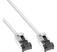InLine cavo Patch slim, U/FTP, Cat.8.1, TPE senza alogeni, bianco, 0,25m