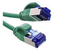 InLine® Cavo patch sottile, Cat.6A, S/FTP, TPE (LSZH) flessibile, PoE, rame (CU), LAN, Ethernet, cavo di rete, RJ45 Gigabit, verde, 2 m, 74902G