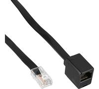 InLine? Cavo prolunga collegamento telefonico ISDN, RJ45 8P/8C maschio/femmina, configurazione a 8pin 1:1, nero, 10m