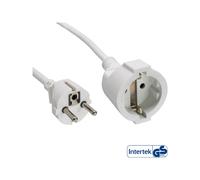 InLine Cavo prolunga con messa a terra H05VV-F3G1.5 bianco 10m con 16410W