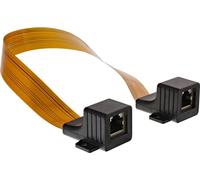 InLine 69991I - Cavo patch per finestra, 2 prese RJ45, non schermato, 0,3 m