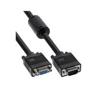 InLine Cavo S-VGA 15poli HD maschio / femmina ferrite schermato nero 17743B
