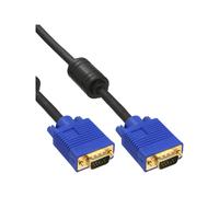 Inline Inline Cavo S-Vga Premium, MaschiO-Maschio Hd A 15pin, Ferriti, Nero, 10m