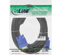 InLine 20125 Cavo S-VGA, Sub-D 15PIN HD Maschio a Sub-D 15PIN HD Maschio, 2M, Premium, 2X Ferrite, PIN Dorati Nero