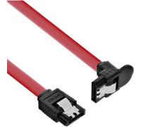 InLine Cavo SATA III 6Gb/s, rosso, 1x angolare 90°, chiusura a scatto, 0,3m