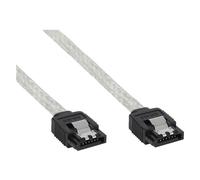 InLine Cavo SATA III 6Gb/s rotondo trasparente chiusura a scatto 0,75m 27307R