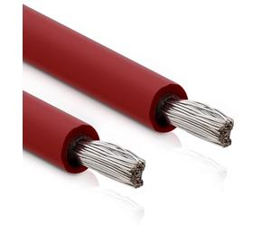 InLine Cavo solare da 6 mm², 25 m, cavo di installazione, al metro, rosso, H1Z2Z2-K, fotovoltaico, resistente ai raggi UV e durevole, 94625R