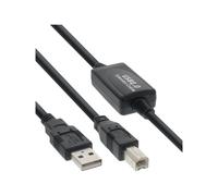InLine Cavo USB 2.0 A maschio / B maschio Attivo Repeater nero 10m 34511I