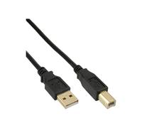 InLine Cavo USB 2.0 A maschio / B maschio dorato nero 10m 34550S