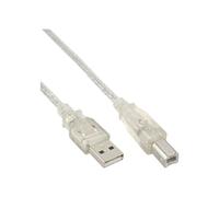 InLine Cavo USB 2.0 A maschio / B maschio trasparente 10m 34550T