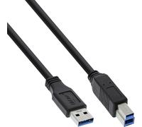 InLine 23432 Cavo USB 3.0, Type-A Maschio a Type-B Maschio, 0.5 m, Nero