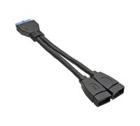 InLine Cavo USB 3.0 Interno 19pin femmina / 2x A femmina 0,15m 33445I
