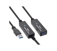 InLine Cavo USB 3.0 M-F Attivo prolunga nero 15m 15 m USB 3.0 9-pole 35656
