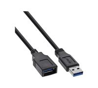 InLine® - Cavo USB 3.0 maschio/femmina, 5 m, colore: Nero