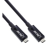 InLine® Cavo USB 3.2 Gen.2 AOC, connettore USB Type-C maschio, nero, 7,5 m