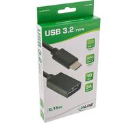 InLine Cavo USB 3.2 Gen.2 Cm/ A F nero adattatore Power Delivery 3A 35800