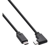 InLine® Cavo USB 3.2 Gen.2, connettore USB Type-C ad angolo, nero, 0,3 m