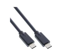 InLine Cavo USB 3.2 Gen.2x2 USB-C maschio/maschio nero 0,3m Cable USB 35707A